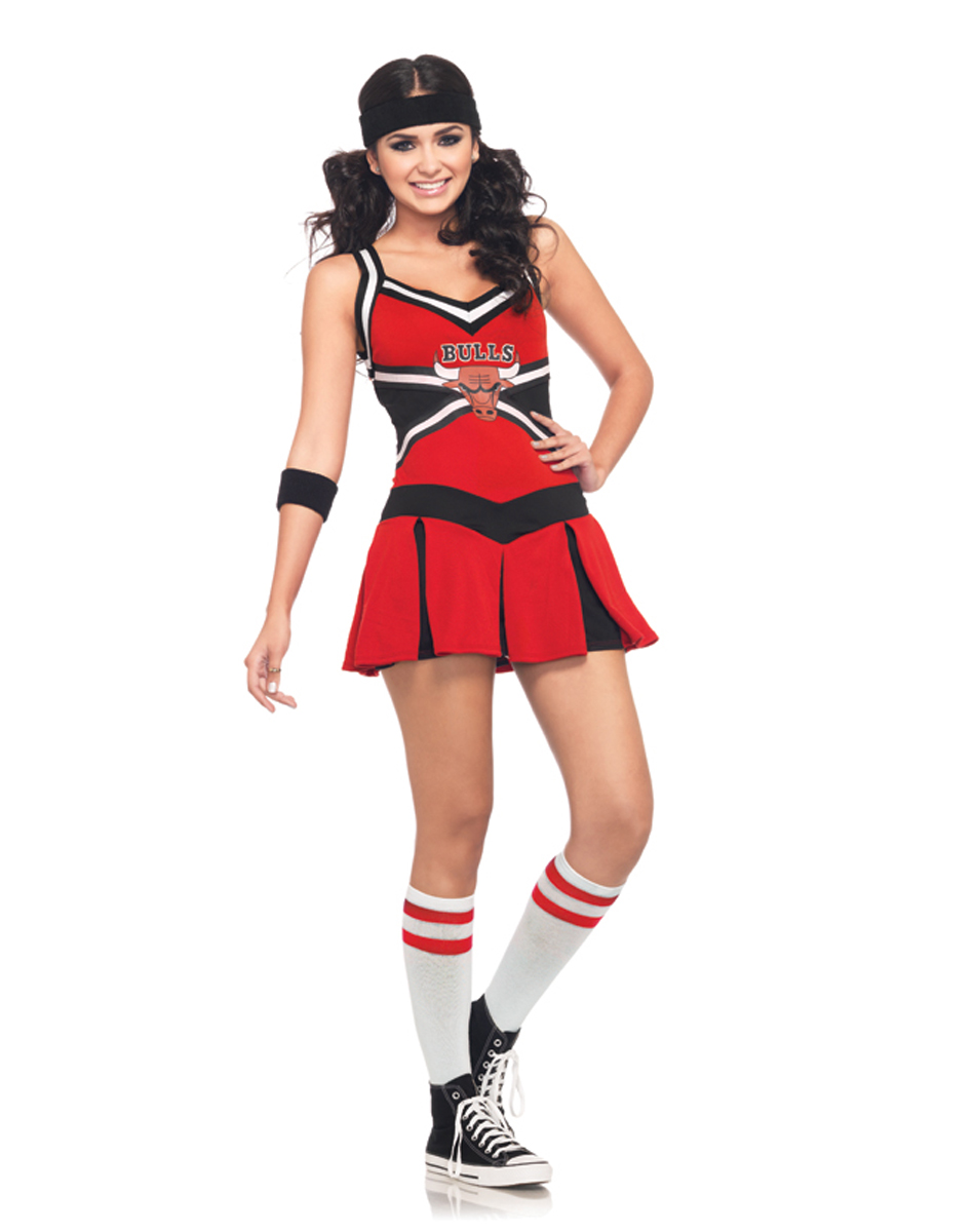Uniform Costumes Chicago Bulls Cheerleader Dress - Click Image to Close
